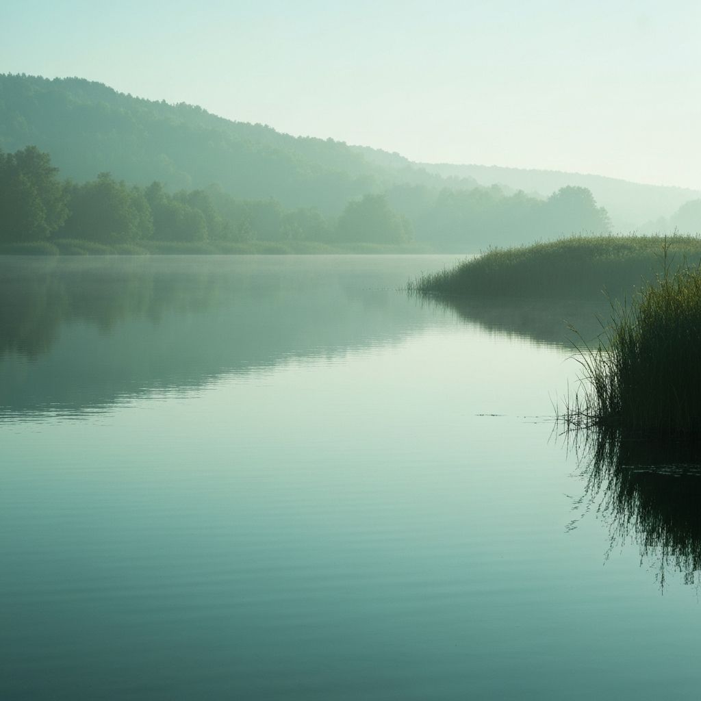 Serene nature landscape